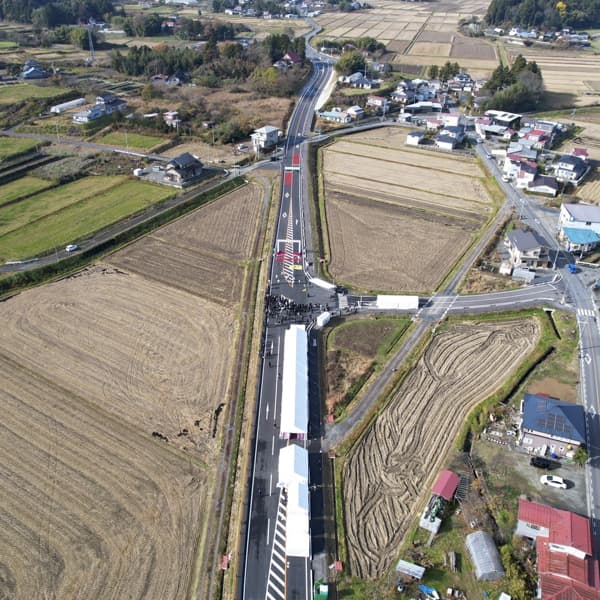 主要地方道古川登米線開通式
